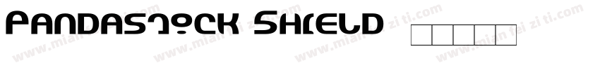 Pandastock Shield字体转换